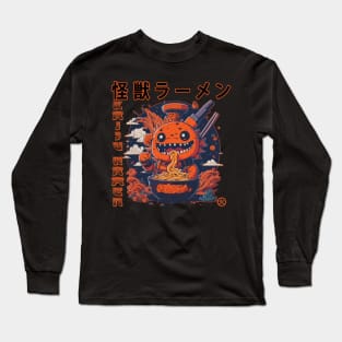 The Great Kaiju Ramen off Kanagawa Long Sleeve T-Shirt